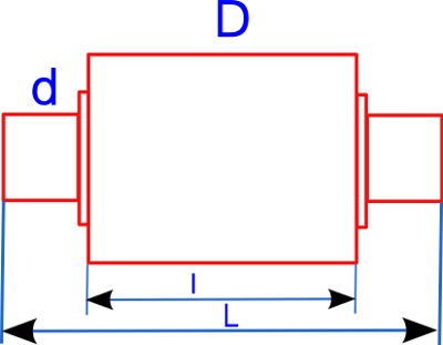 Схема ролика подачи кромкофрезерного станка верхний короткий с размерами
