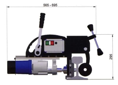 Сверлильная машина для сверления рельс RaiLMAB 900-схема